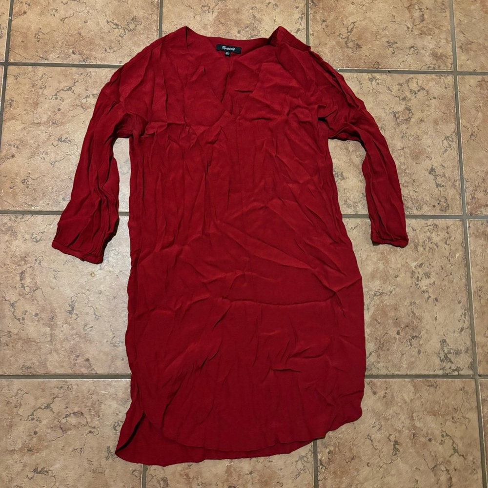 Madewell red tunic dress size XXS - Picture 2 of 4